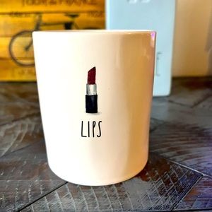 Rae Dunn Lips Container